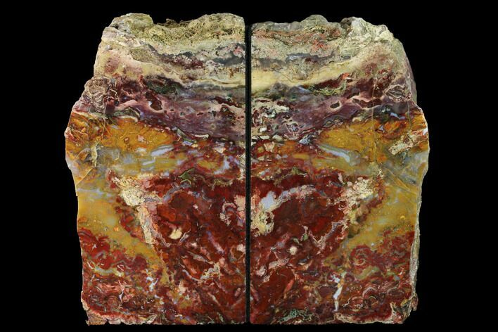 Tall, Red And Yellow Jasper Bookends - Marston Ranch, Oregon #171992